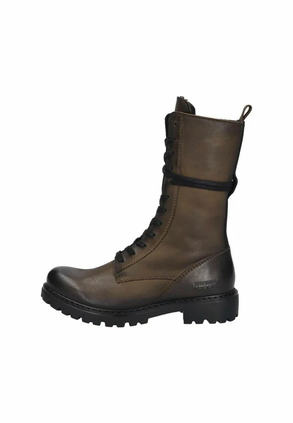 Lace-up boots - cognac