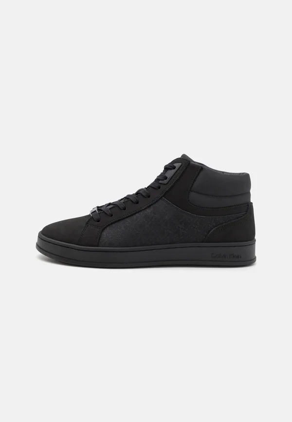 LACE UP - High-top trainers - triple black mono