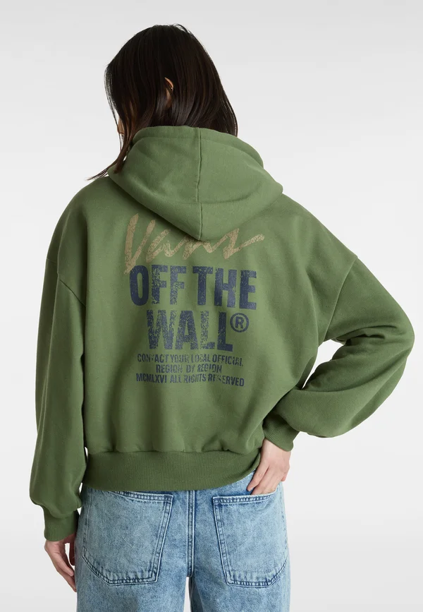LADYWALL RETRO  - Zip-up sweatshirt - dark olive