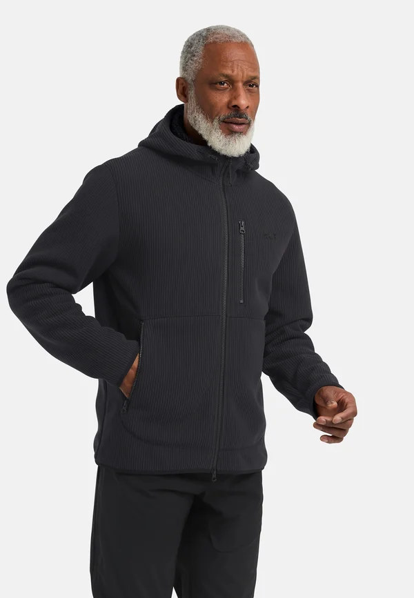 LAKE RIDGE HOODED  - Fleece jacket - black