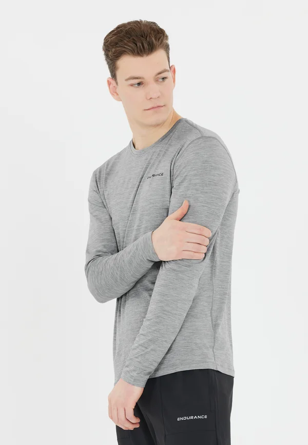 LANGARM - Long sleeved top -  light grey melange