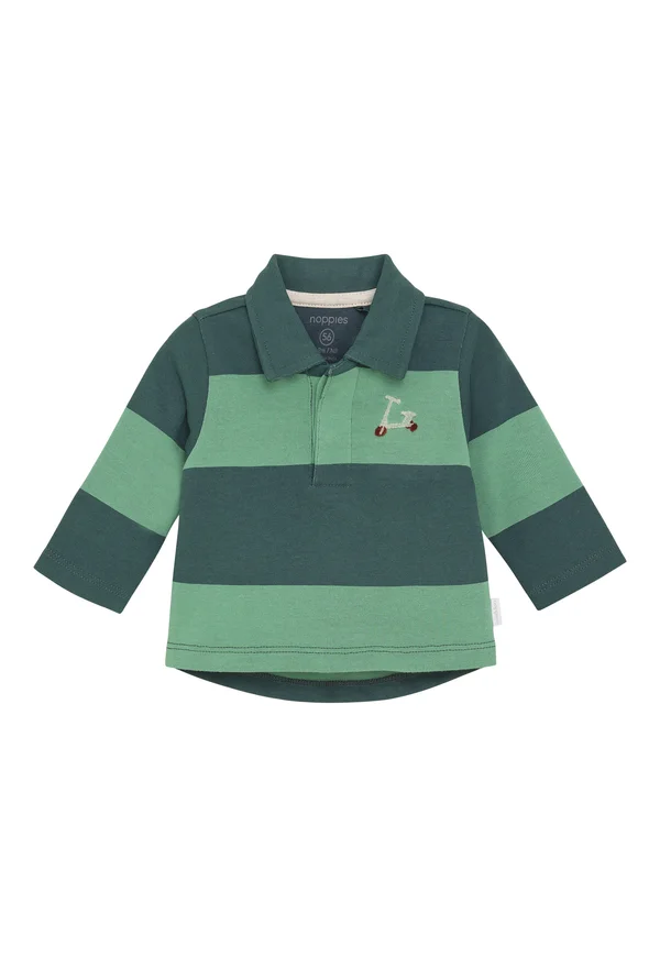 LANGARM STUART - Polo shirt - stripe pattern medium