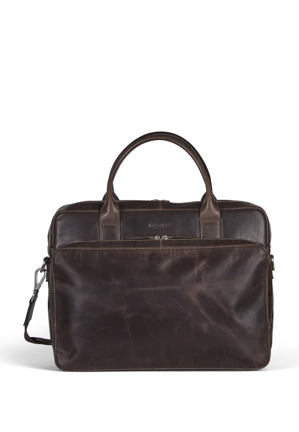Laptop bag - dark brown