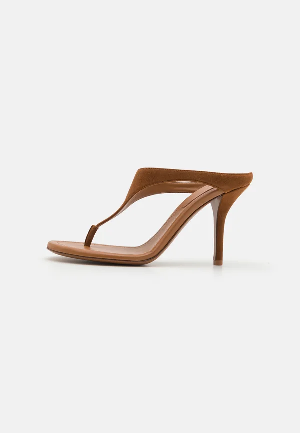 LARA - Heeled mules - light brown