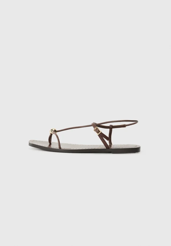 LARA - T-bar sandals - espresso