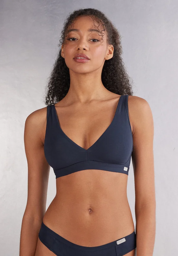 LARA - Triangle bra - blu intenso