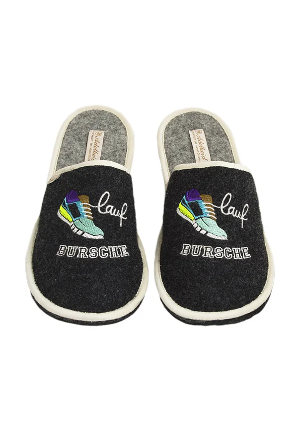 LAUFBURSCHE - Slippers - rabenschwarz