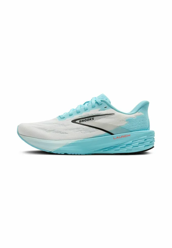 LAUNCH 11 - Road running shoes - white atomizer pink clay