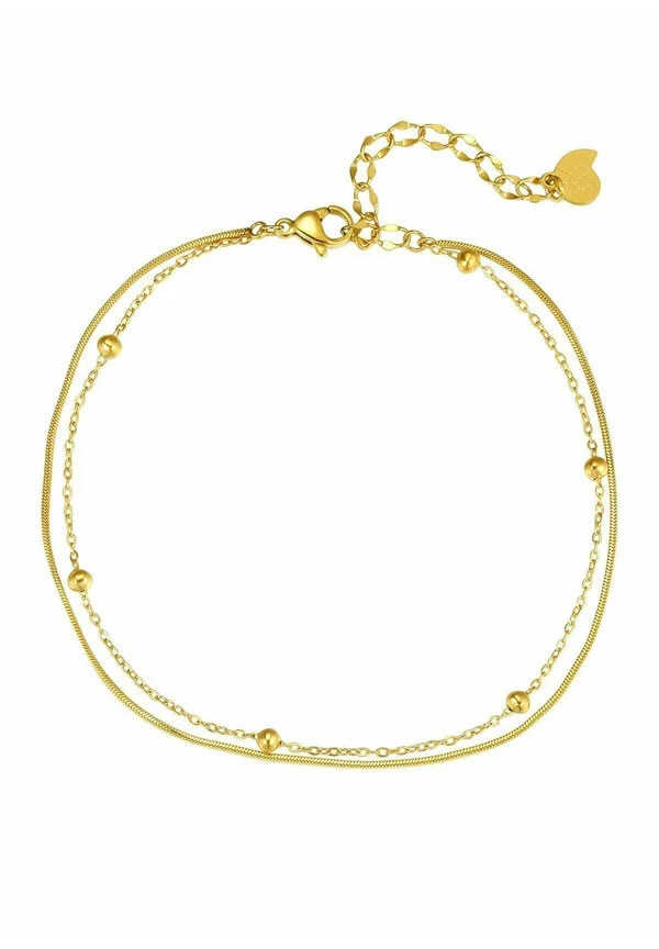LAYERED BOBBLE - Anklet - goldfarben