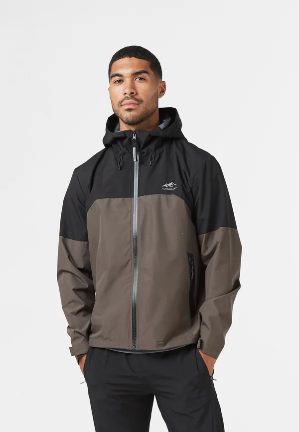 LAYERED SHELL  - Winter jacket - black/khaki