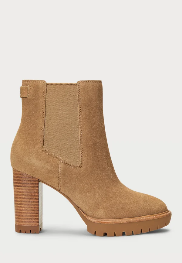 LAYNE SUEDE BOOTIE - Classic ankle boots - camel