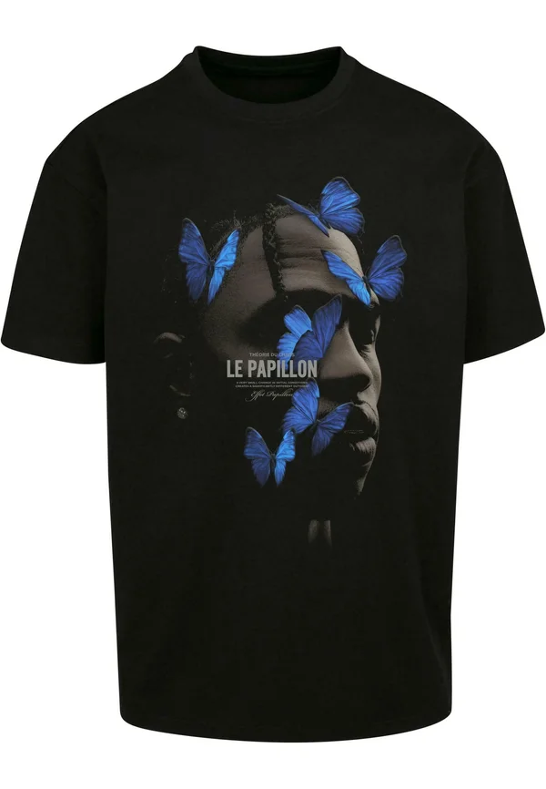 LE PAPILLON OVERSIZE  - Print T-shirt - black