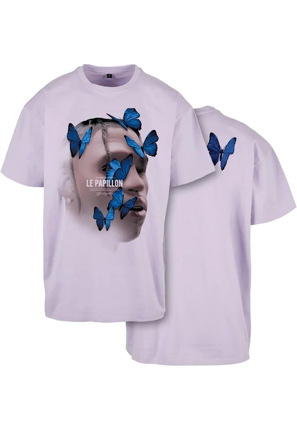 LE PAPILLON OVERSIZE  - Print T-shirt - lilac