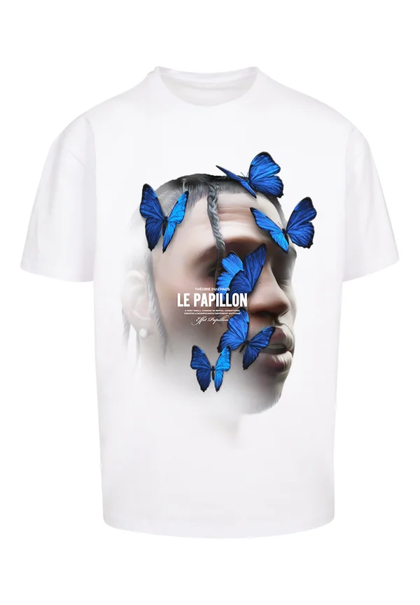LE PAPILLON OVERSIZE  - Print T-shirt - white