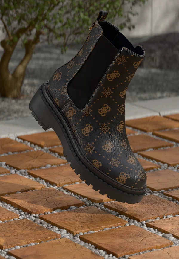 LEANNA - Classic ankle boots - black/brown