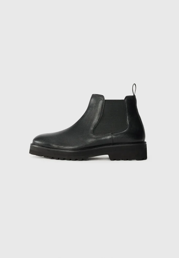 LEATHER - Classic ankle boots - black
