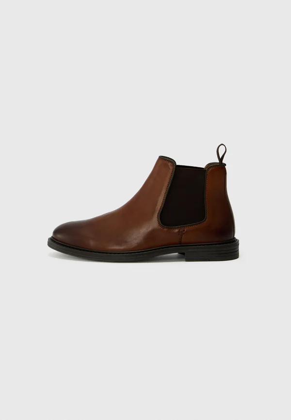 LEATHER - Classic ankle boots - brown