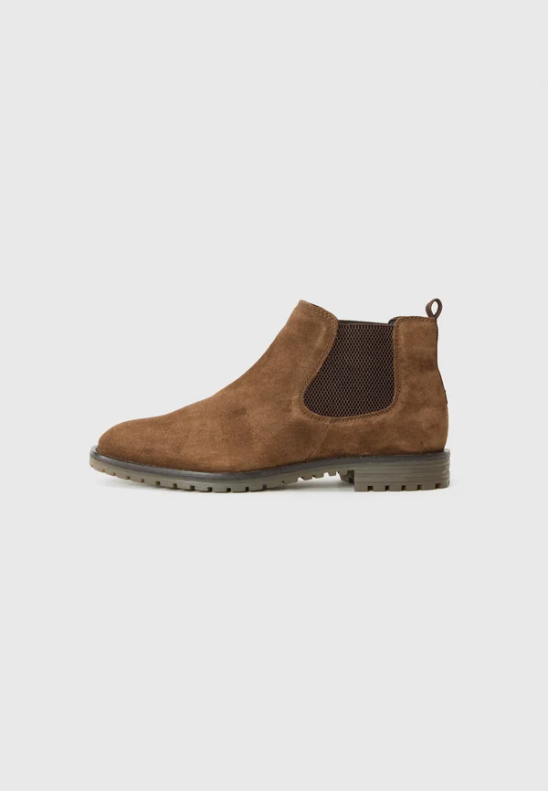 LEATHER - Classic ankle boots - brown