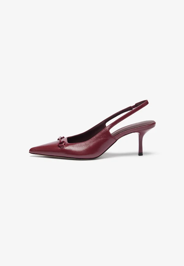 LEATHER - Classic heels - dark red