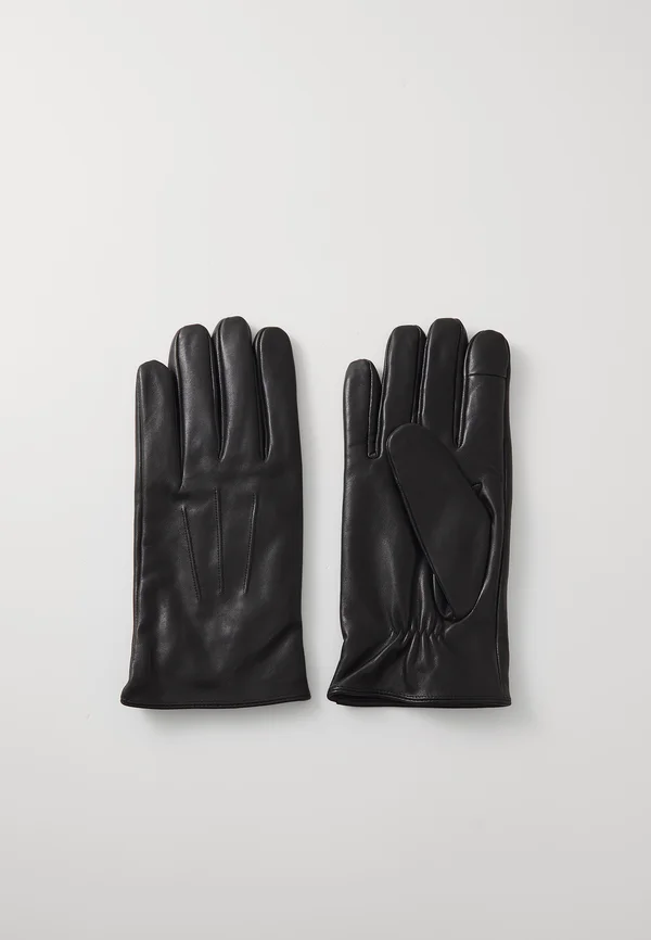 LEATHER - Gloves - black