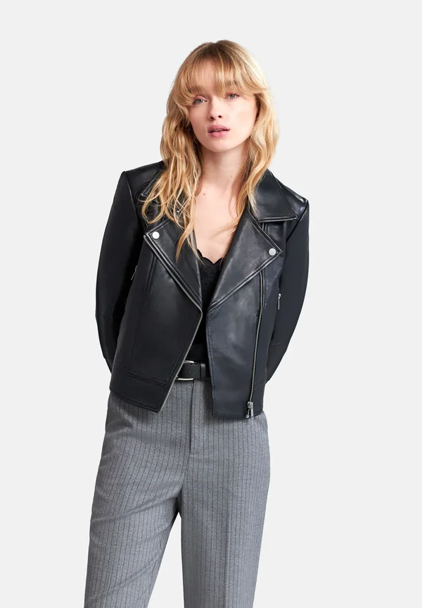 Leather jacket - black