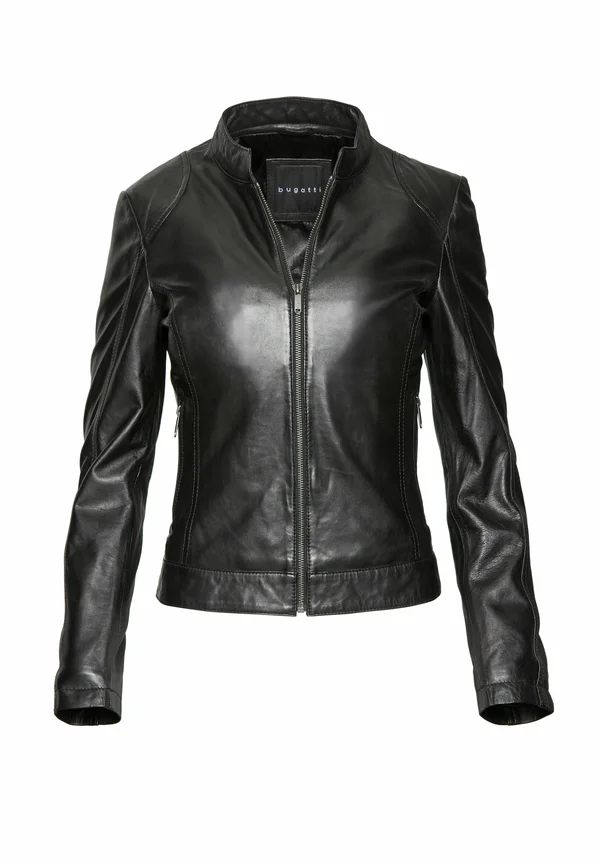 Leather jacket - schwarz