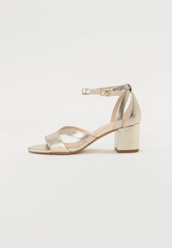 LEATHER - Sandals - gold