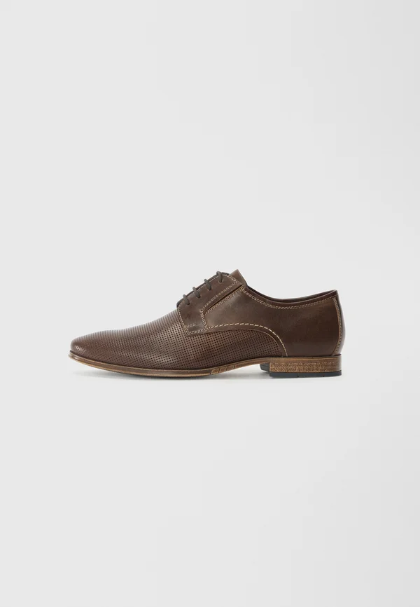 LEATHER - Smart lace-ups - brown/camel