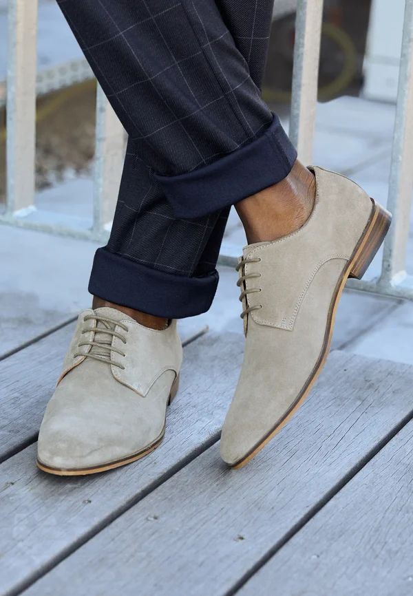 LEATHER  - Smart lace-ups - taupe