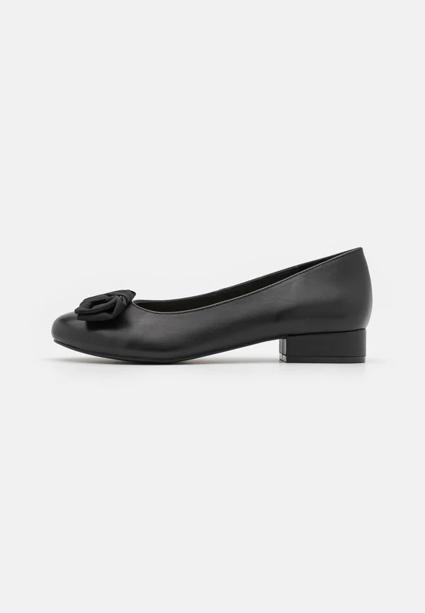 LEATHER WIDE FIT - Ballet pumps - black