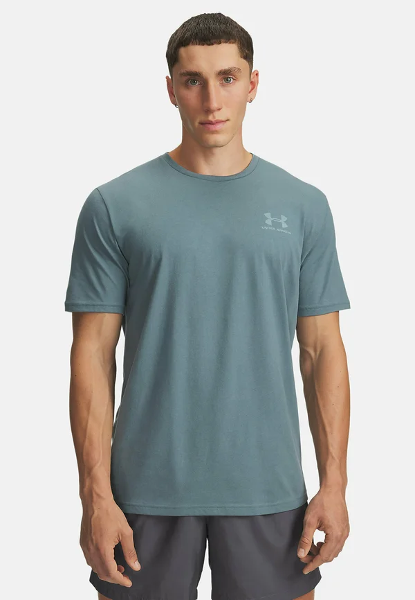 LEFT CHEST LOGO - Print T-shirt - jasper blue