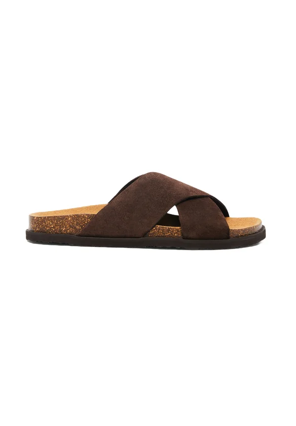 LEON - Mules - dk brown