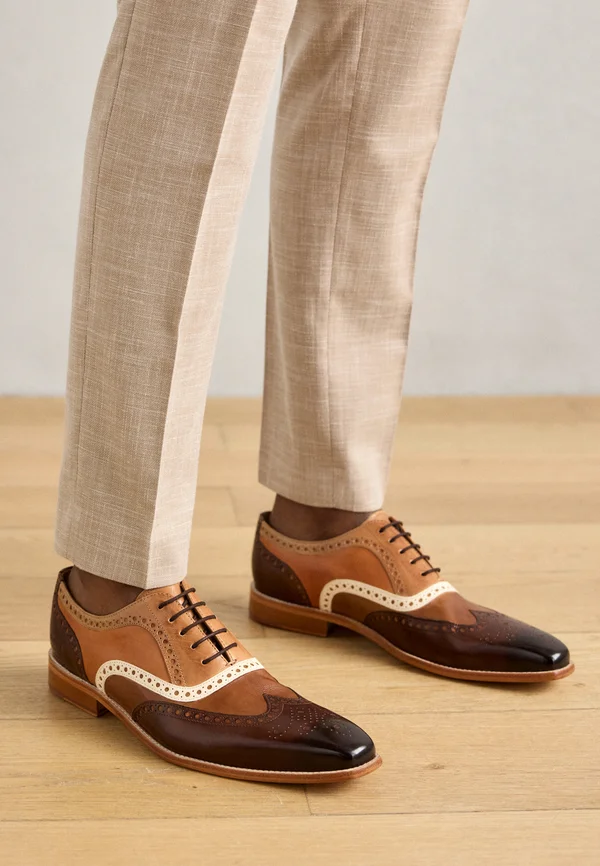 LEONARDO 21 - Lace-ups - vegas/mid brown/wood/white/sand/tan/mid brown/rich tan/natural