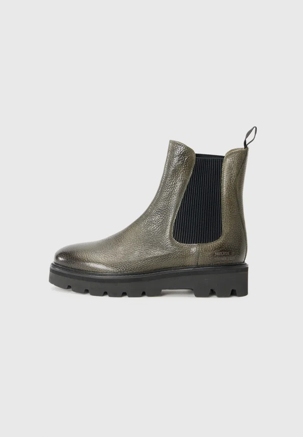 LEONIE - Platform ankle boots - milled seaweed