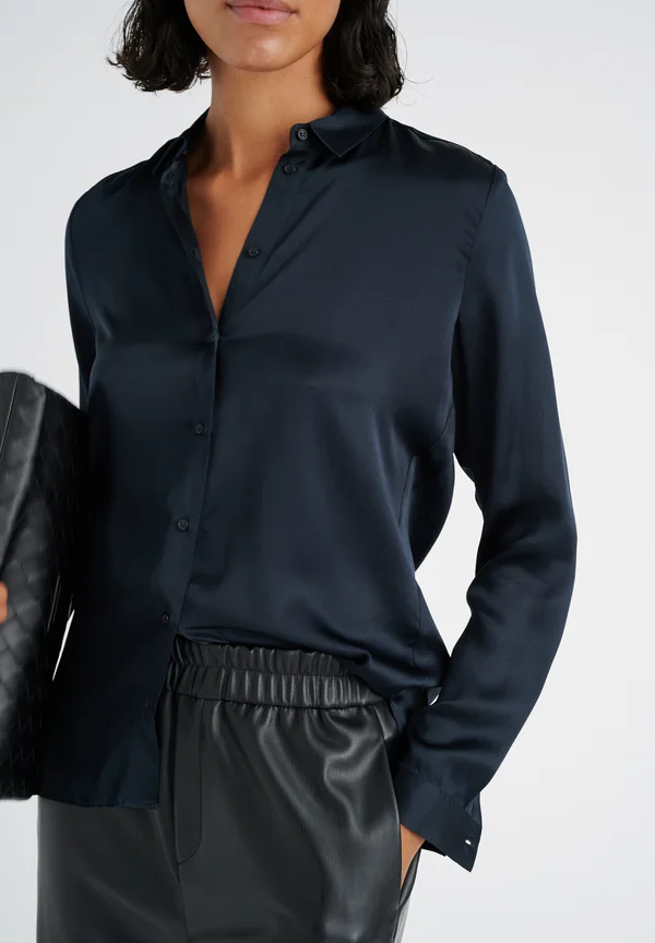 LEONORE PREMIUM - Button-down blouse - marine blue