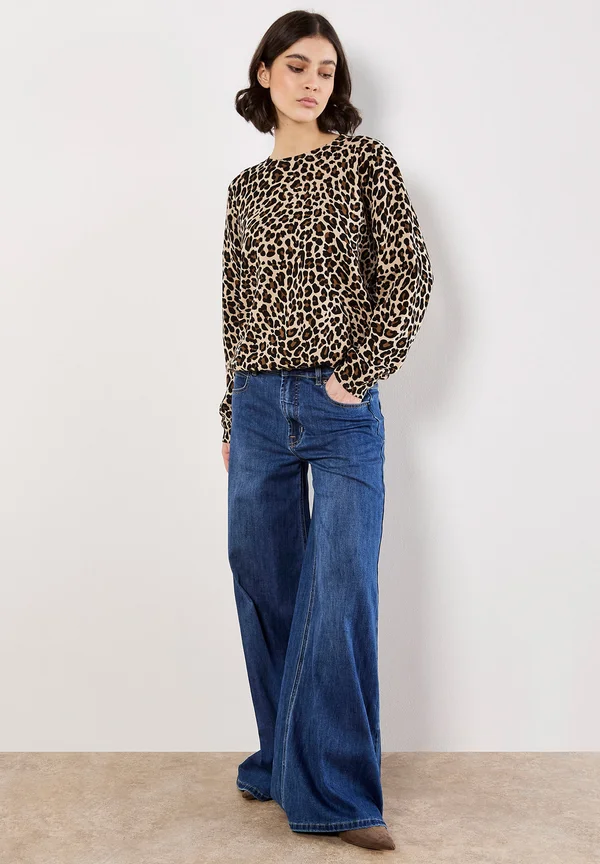 LEOPARD - Jumper - stone