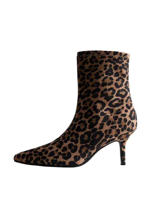 LEOPARD PRINT - Classic ankle boots - stone