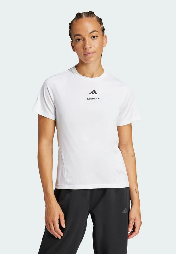 LES MILLS GRAPHIC - Print T-shirt - white