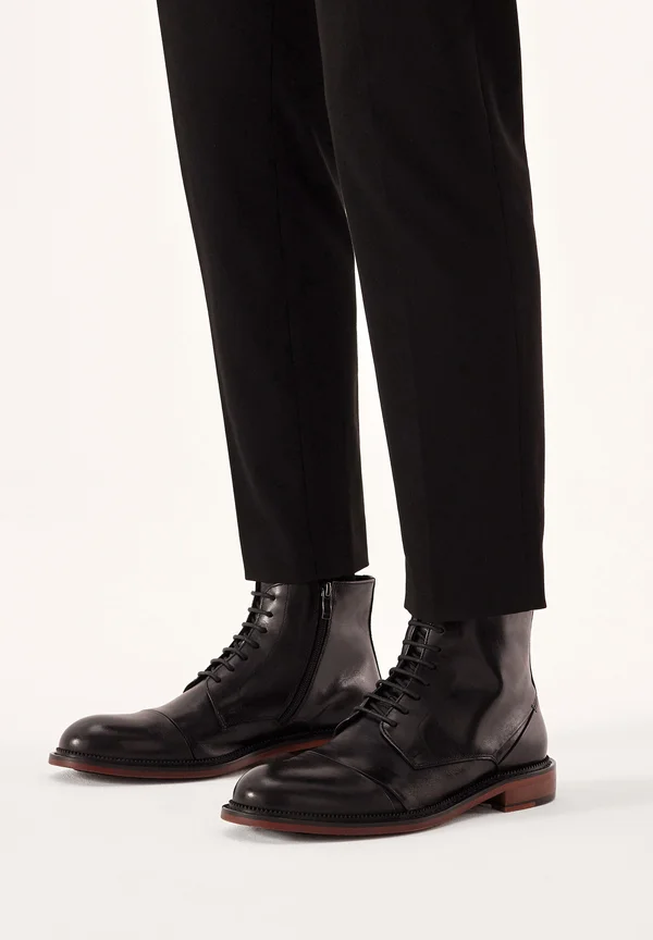 LETO - Lace-up ankle boots - black