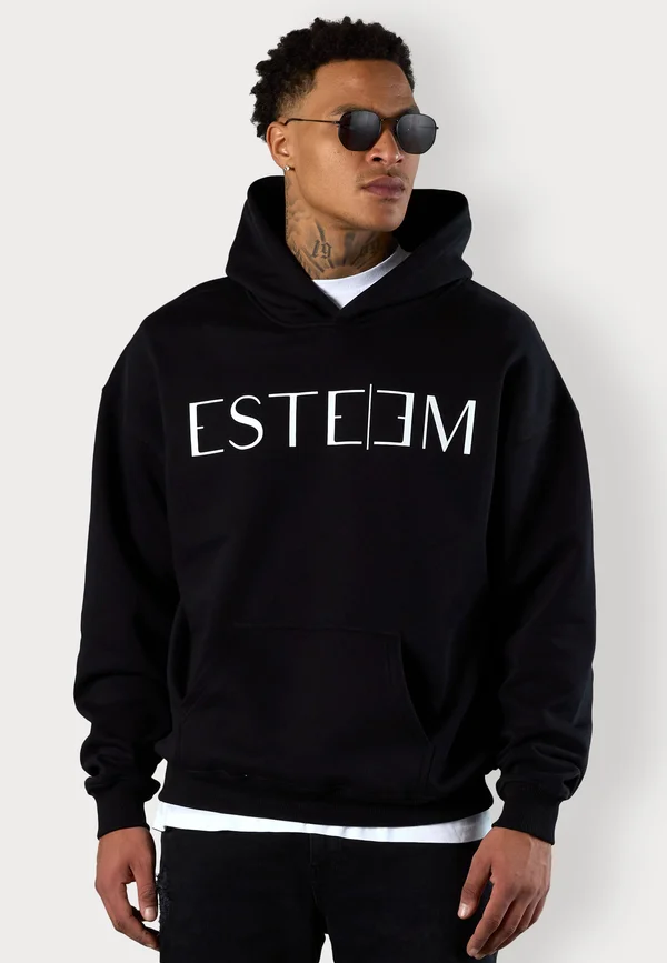 LETTERING OVERSIZED - Hoodie - black