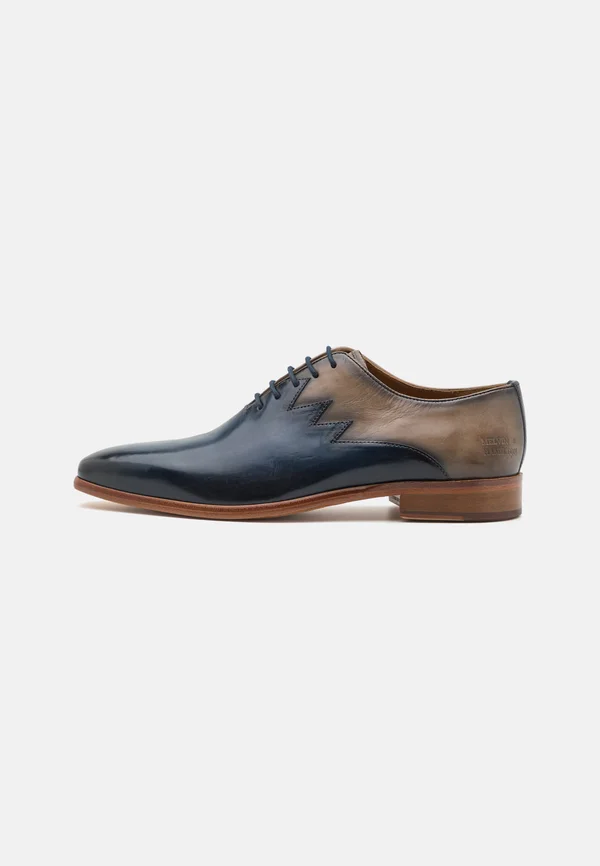 LEWIS 59 - Lace-ups - navy/rich tan/natural