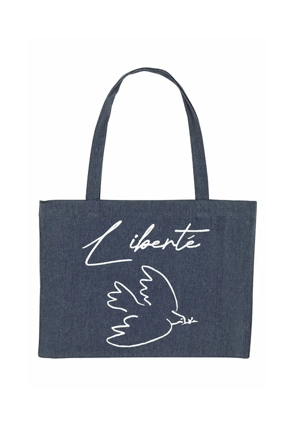 LIBERTE PRINT - Tote bag - blue
