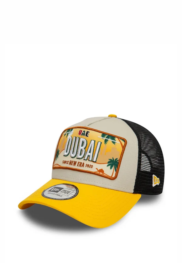 LICENSE PLATE TRUCKER ADJUSTABLE DUBAI  - Cap - yellow