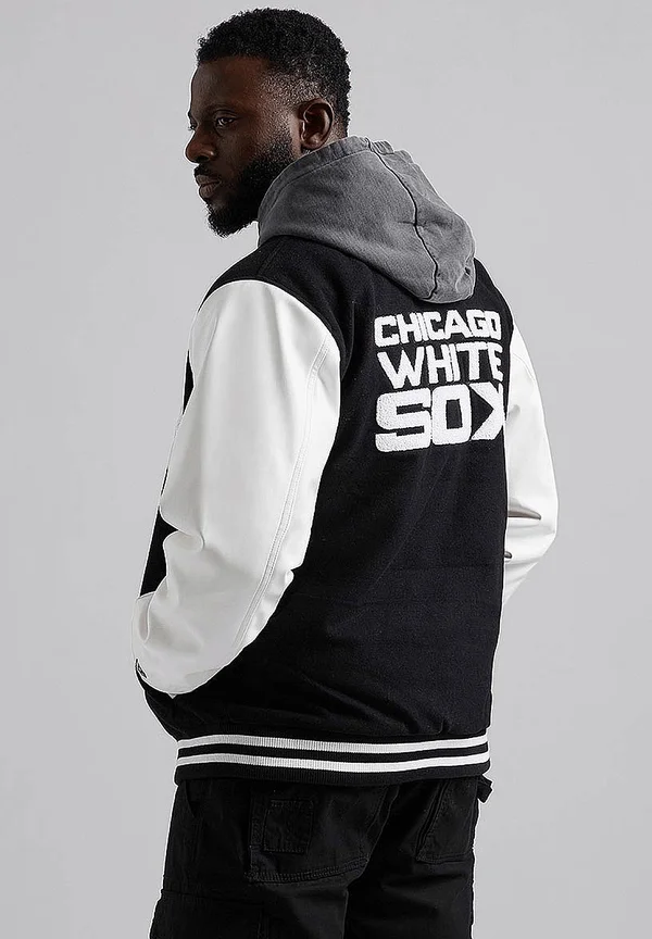 LIFESTYLE - CHICAGO SOX VARSITY - Bomber Jacket - schwarzweiss