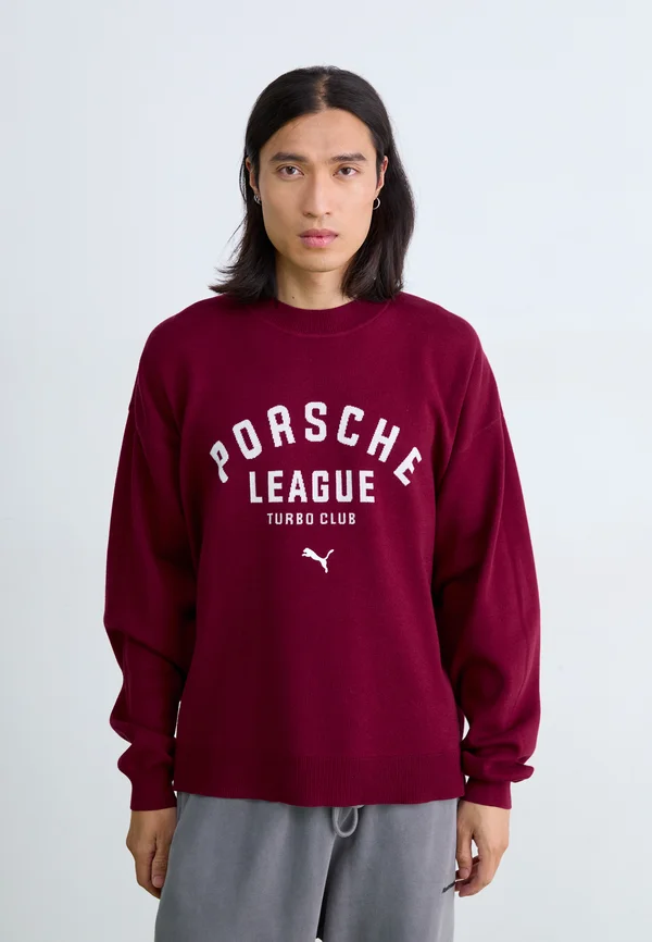 LIFESTYLE CREW NECK - Jumper - ruby shimmer
