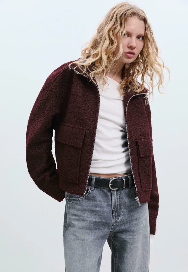 Light jacket - mottled dark purple