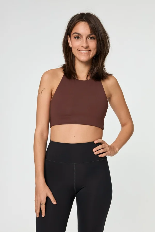 Light support sports bra - earth