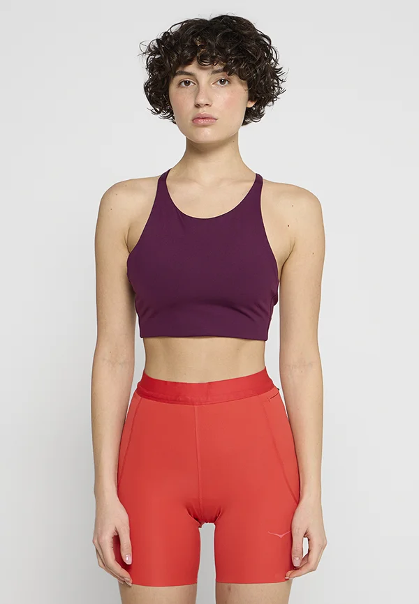 Light support sports bra - plum