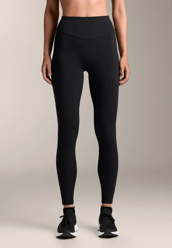 LIGHT-TOUCH HIGH RISE 65cm ANKLE-LENGTH WITH POCKETS - Leggings - Trousers - black