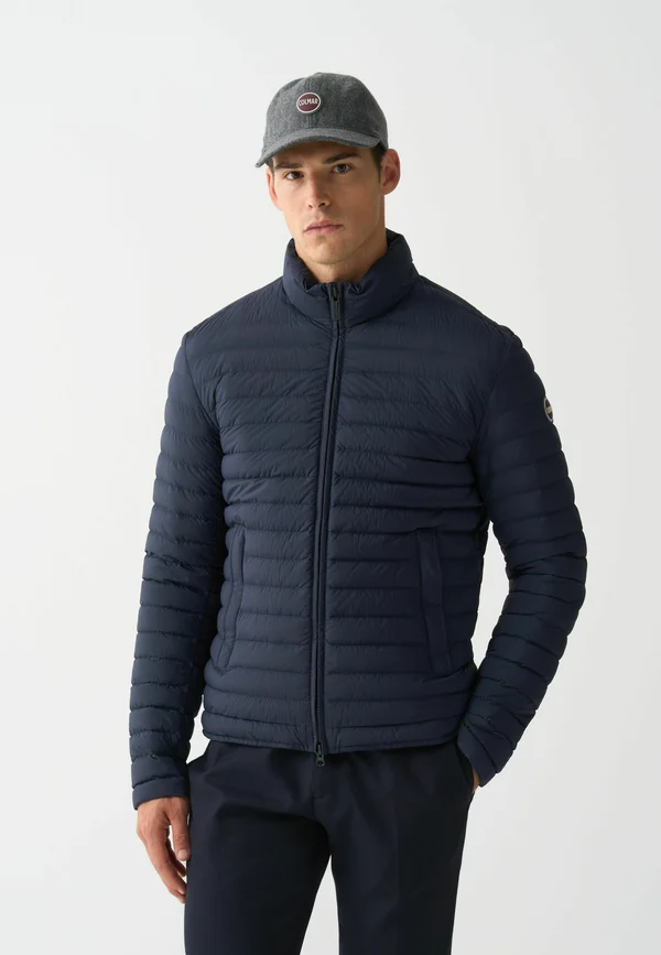 LIGHT WITH PADDED COLLAR - Down jacket - dark blue